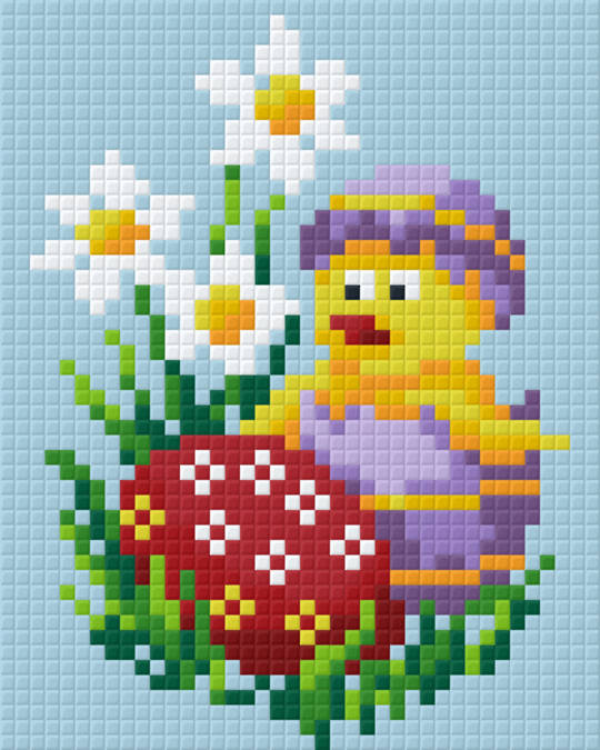 Little Easter Chick One [1] Baseplate PixelHobby Mini-mosaic Art Kit